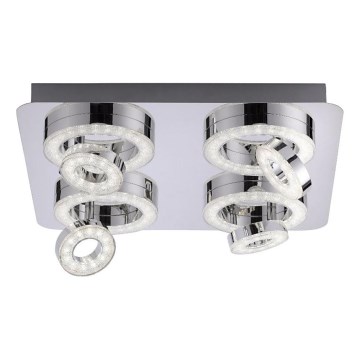JUST LIGHT. 14662-17 - LED RGBW Точковий світильник з регулюванням яскравості TIM LOLASMART 4xLED/5,9/230V 2700-5000K + пульт дистанційного керування