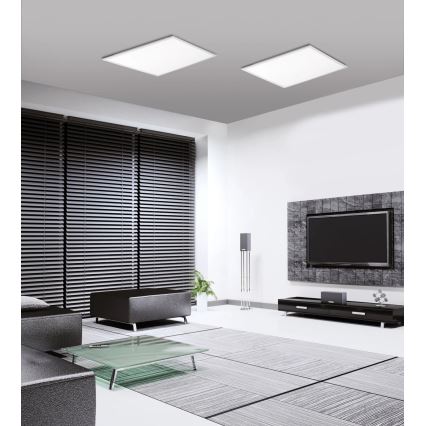 JUST LIGHT. 14681-16 - LED RGB Пристельова панель з регулюванням яскравості LOLA FLAT LED/28W/230V 2700-5000K + пульт дистанційного керування