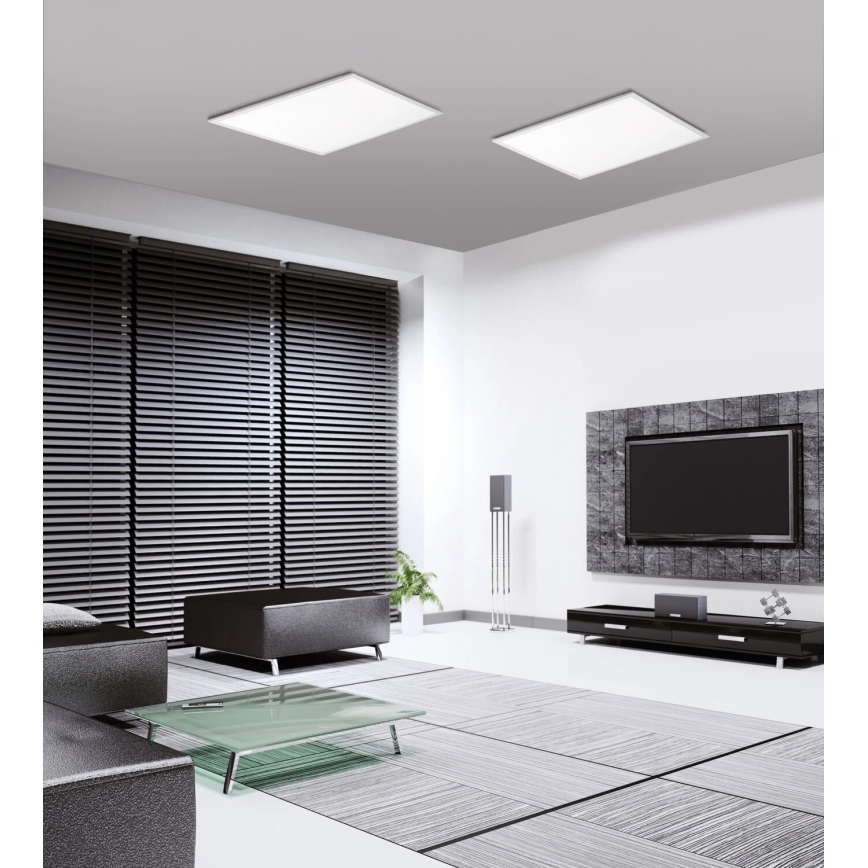 JUST LIGHT. 14681-16 - LED RGB Пристельова панель з регулюванням яскравості LOLA FLAT LED/28W/230V 2700-5000K + пульт дистанційного керування