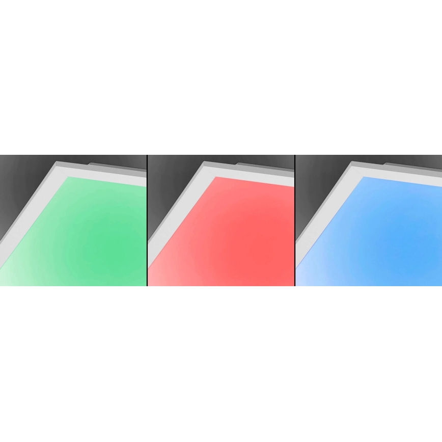 JUST LIGHT. 14681-16 - LED RGB Пристельова панель з регулюванням яскравості LOLA FLAT LED/28W/230V 2700-5000K + пульт дистанційного керування