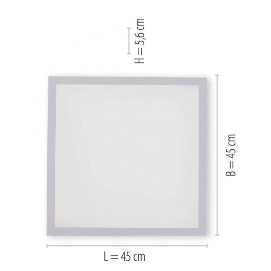JUST LIGHT. 14681-16 - LED RGB Пристельова панель з регулюванням яскравості LOLA FLAT LED/28W/230V 2700-5000K + пульт дистанційного керування