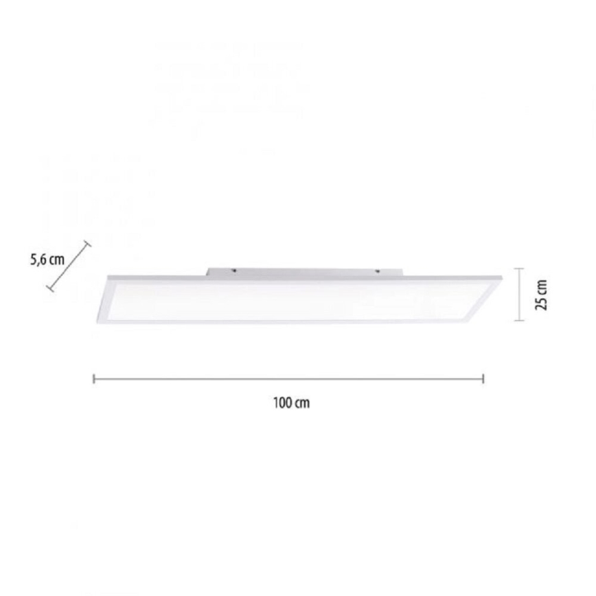 JUST LIGHT. 14682-16 - Светодиодная припотолочная RGB-панель с регулированием яркости LOLA FLAT LED/28,5W/230V 2700-5000K + дистанционное управление
