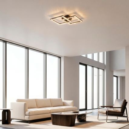 JUST LIGHT. 14732-18 - LED стельовий світильник GLITRA LED/17,5W/230V 37,6x37,6 cm чорний