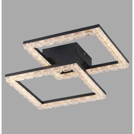 JUST LIGHT. 14732-18 - LED стельовий світильник GLITRA LED/17,5W/230V 37,6x37,6 cm чорний