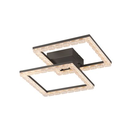JUST LIGHT. 14732-18 - LED стельовий світильник GLITRA LED/17,5W/230V 37,6x37,6 cm чорний
