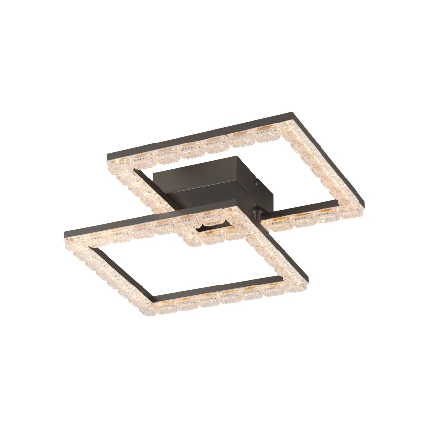 JUST LIGHT. 14732-18 - LED стельовий світильник GLITRA LED/17,5W/230V 37,6x37,6 cm чорний