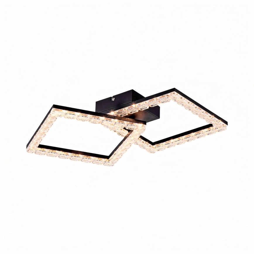 JUST LIGHT. 14732-18 - LED стельовий світильник GLITRA LED/17,5W/230V 37,6x37,6 cm чорний