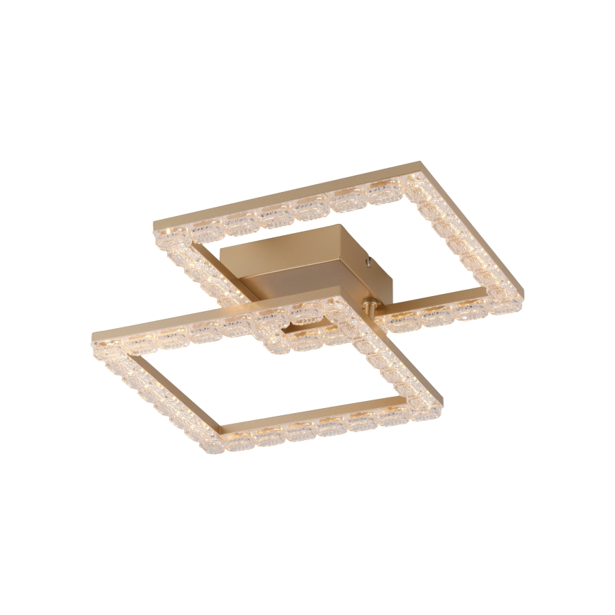 JUST LIGHT. 14732-60 - Светодиодный потолочный светильник GLITRA LED/17,5Вт/230В 37,6x37,6 см золотой