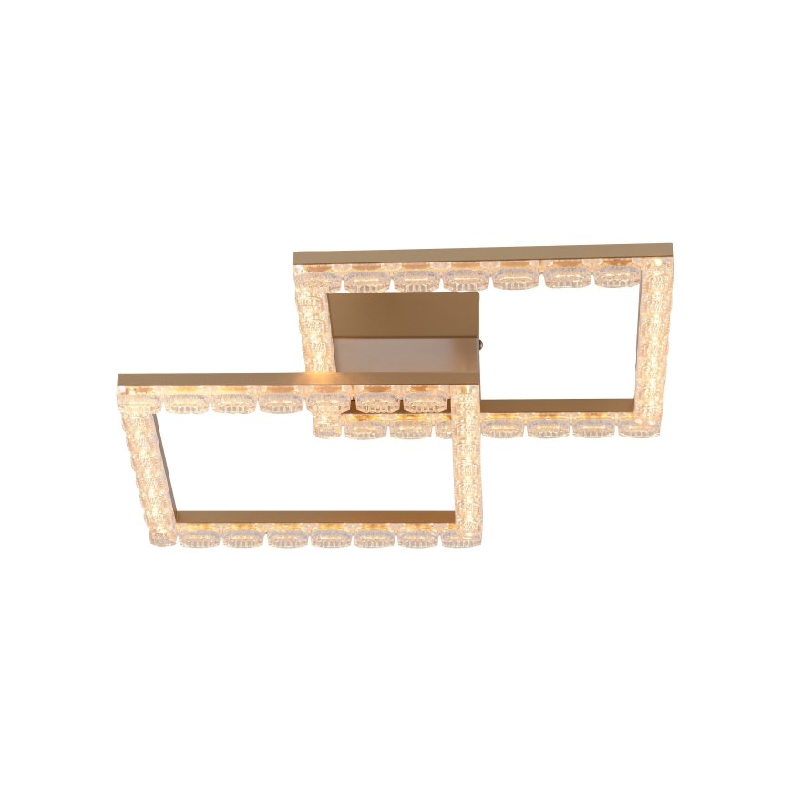 JUST LIGHT. 14732-60 - Светодиодный потолочный светильник GLITRA LED/17,5Вт/230В 37,6x37,6 см золотой