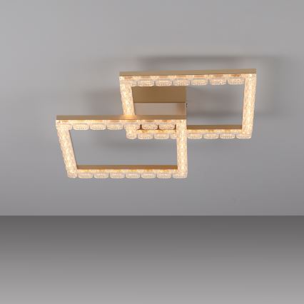 JUST LIGHT. 14732-60 - Світлодіодний стельовий світильник GLITRA LED/17,5Вт/230В 37,6x37,6 см золотистий