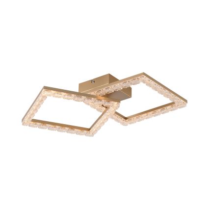 JUST LIGHT. 14732-60 - Світлодіодний стельовий світильник GLITRA LED/17,5Вт/230В 37,6x37,6 см золотистий