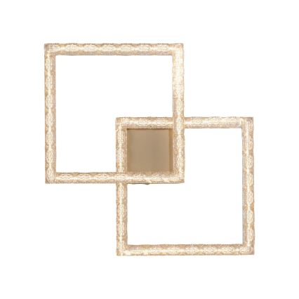 JUST LIGHT. 14732-60 - Світлодіодний стельовий світильник GLITRA LED/17,5Вт/230В 37,6x37,6 см золотистий