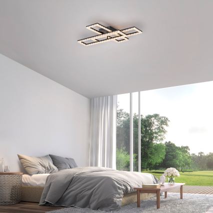 JUST LIGHT. 14733-18 - LED Потолочный светильник GLITRA LED/35W/230V 57x72 cm чёрный