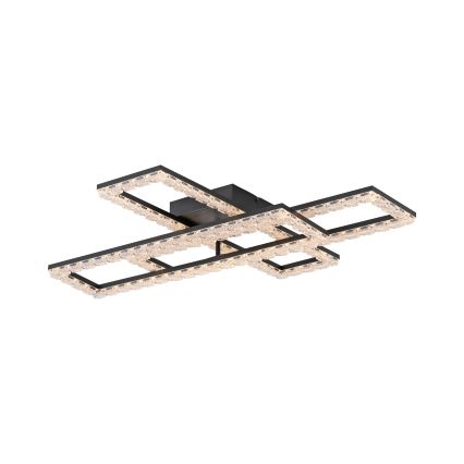 JUST LIGHT. 14733-18 - LED Потолочный светильник GLITRA LED/35W/230V 57x72 cm чёрный