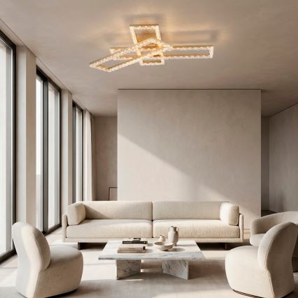 JUST LIGHT. 14733-60 - LED потолочный светильник GLITRA LED/35W/230V 57,25x72,05 cm золотой