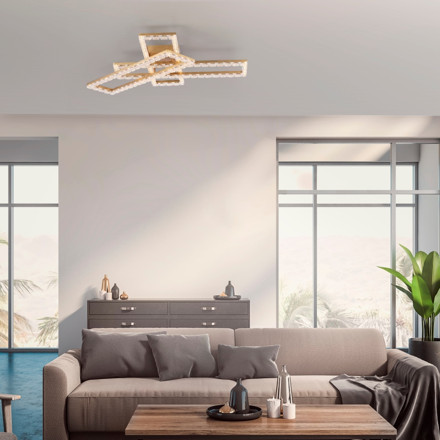 JUST LIGHT. 14733-60 - LED потолочный светильник GLITRA LED/35W/230V 57,25x72,05 cm золотой