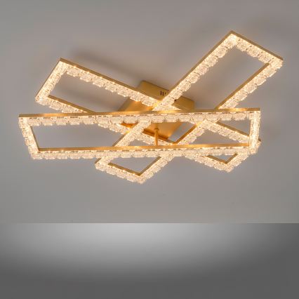 JUST LIGHT. 14733-60 - LED потолочный светильник GLITRA LED/35W/230V 57,25x72,05 cm золотой