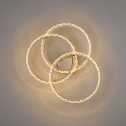 JUST LIGHT. 14734-60 - LED стельовий світильник GLITRA LED/37W/230V, діаметр 50 см, золотистий