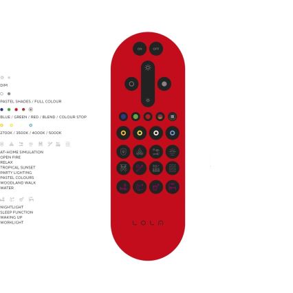 JUST LIGHT. 14745-00 - Светодиодный потолочный RGB-светильник с регулированием яркости FRIDA LED/36W/230V 2700-5000K + дистанционное управление