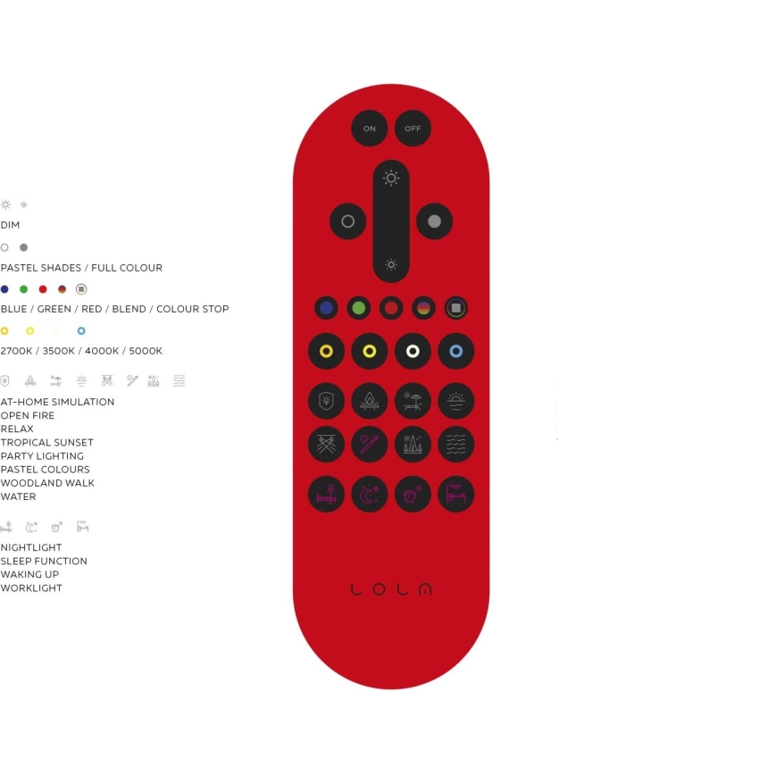 JUST LIGHT. 14745-00 - Светодиодный потолочный RGB-светильник с регулированием яркости FRIDA LED/36W/230V 2700-5000K + дистанционное управление