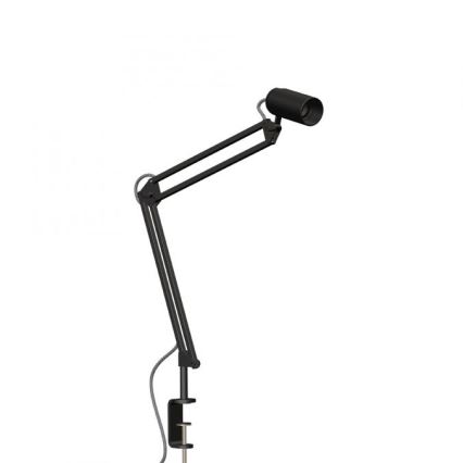 JUST LIGHT. 14773-18 - Настільна лампа з затискачем TURN ME 1xE27/60W/230V чорний