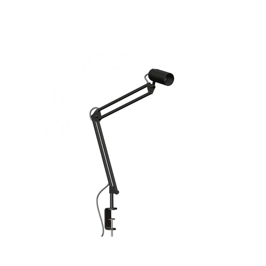 JUST LIGHT. 14773-18 - Настольная лампа с зажимом TURN ME 1xE27/60W/230V черный