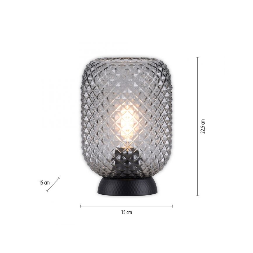 JUST LIGHT. 14906-18 - Настільна лампа REISHI 1xE27/40W/230V чорний