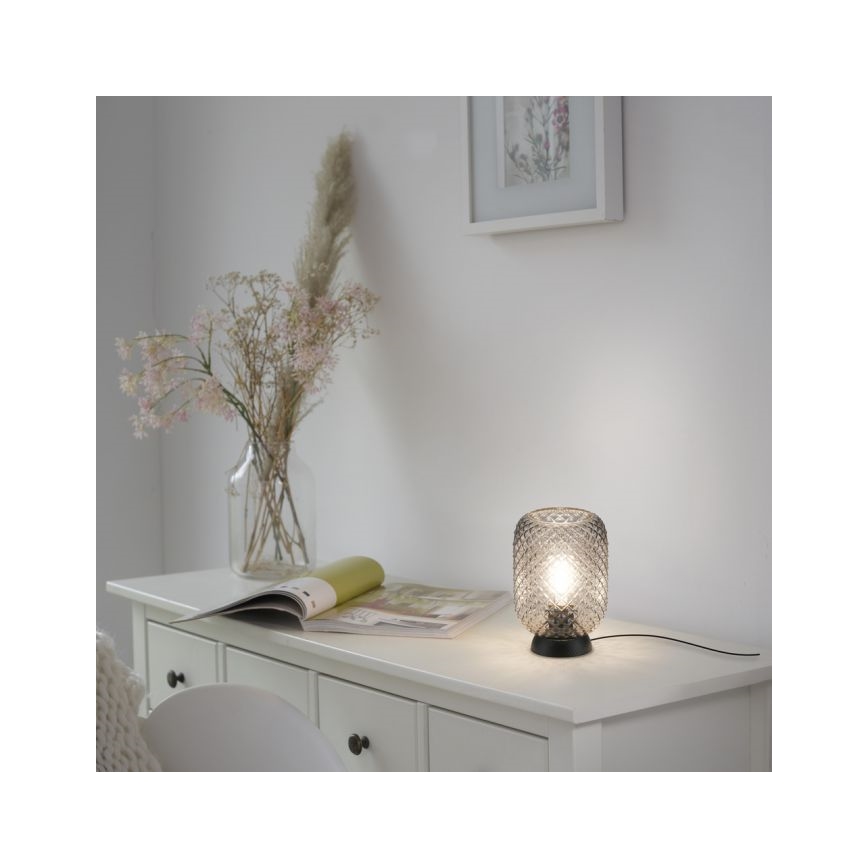 JUST LIGHT. 14906-18 - Настільна лампа REISHI 1xE27/40W/230V чорний