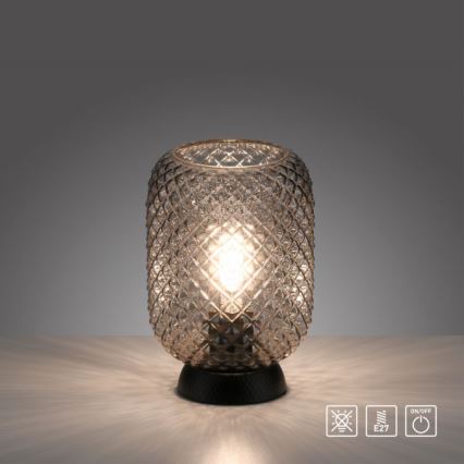 JUST LIGHT. 14906-18 - Настільна лампа REISHI 1xE27/40W/230V чорний