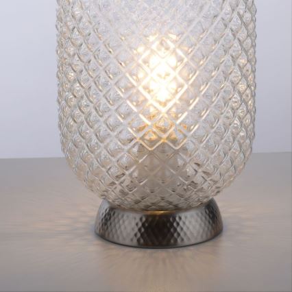 JUST LIGHT. 14906-55 - Настільна лампа REISHI 1xE27/40W/230V матовий хром