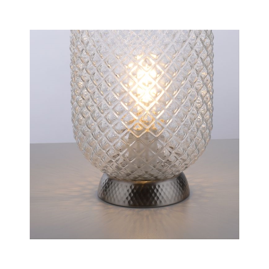 JUST LIGHT. 14906-55 - Настільна лампа REISHI 1xE27/40W/230V матовий хром