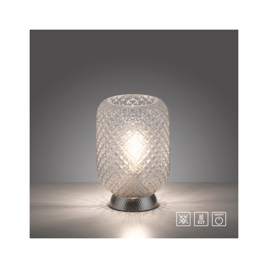 JUST LIGHT. 14906-55 - Настольная лампа REISHI 1xE27/40W/230V матовый хром