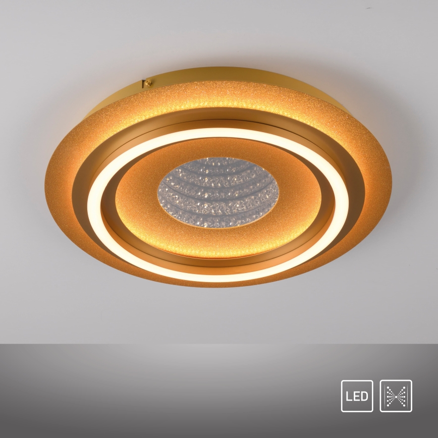 JUST LIGHT. 15089-60 - Светодиодный потолочный светильник CICHIO LED/36 Вт/230 В диаметр 40 см золотой