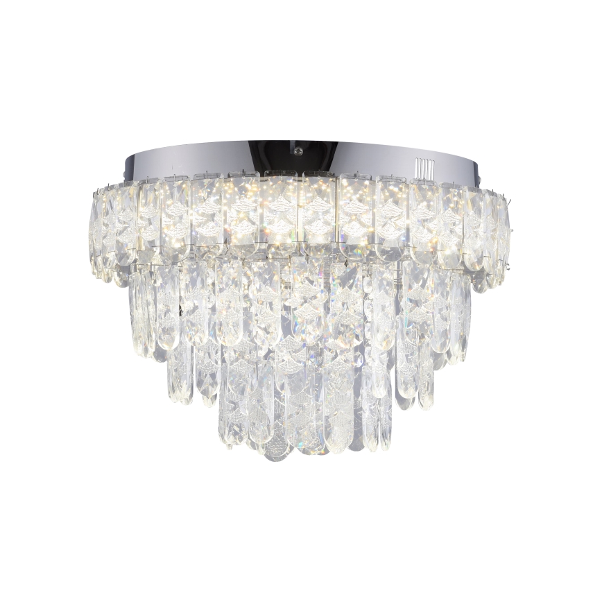 JUST LIGHT. 15092-17 - светодиодный потолочный светильник KULUNKA LED/33 Вт/230 В диаметр 38 см полированный хром