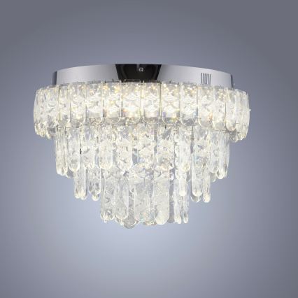 JUST LIGHT. 15092-17 - LED стельовий світильник KULUNKA LED/33W/230V діаметр 38 см глянцевий хром