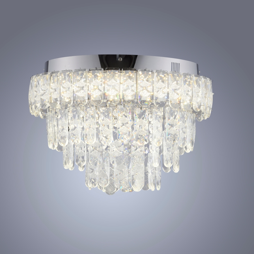 JUST LIGHT. 15092-17 - LED стельовий світильник KULUNKA LED/33W/230V діаметр 38 см глянцевий хром