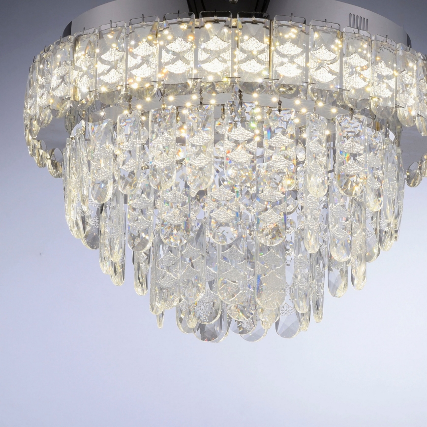 JUST LIGHT. 15092-17 - LED стельовий світильник KULUNKA LED/33W/230V діаметр 38 см глянцевий хром