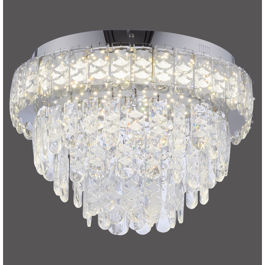 JUST LIGHT. 15092-17 - LED стельовий світильник KULUNKA LED/33W/230V діаметр 38 см глянцевий хром