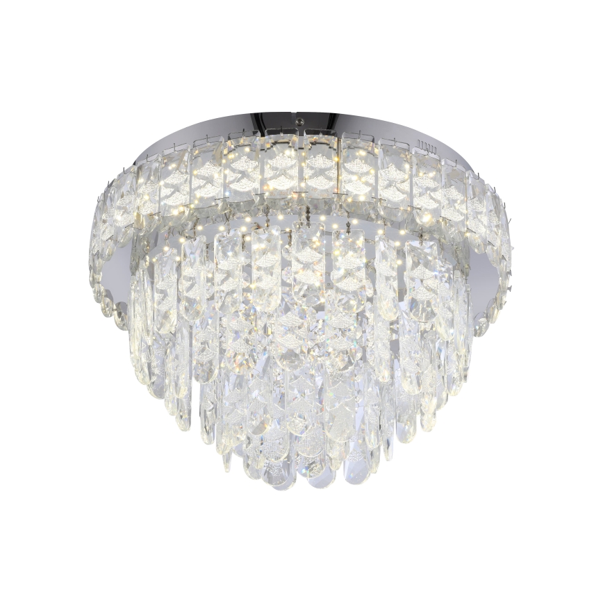 JUST LIGHT. 15092-17 - LED стельовий світильник KULUNKA LED/33W/230V діаметр 38 см глянцевий хром