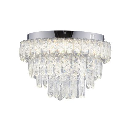 JUST LIGHT. 15092-17 - LED стельовий світильник KULUNKA LED/33W/230V діаметр 38 см глянцевий хром