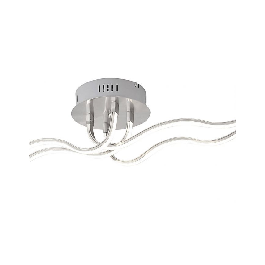 JUST LIGHT. 15126-55 - Пристельова LED люстра WAVE LED/29,4W/230V матовий хром