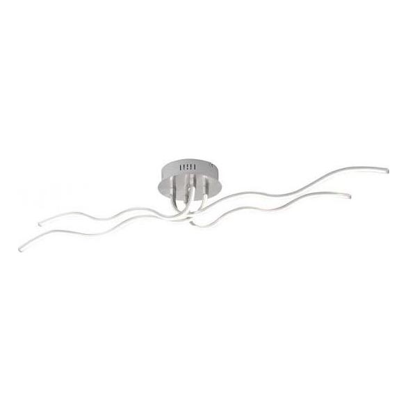 JUST LIGHT. 15126-55 - Пристельова LED люстра WAVE LED/29,4W/230V матовий хром