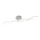 JUST LIGHT. 15126-55 - Пристельова LED люстра WAVE LED/29,4W/230V матовий хром