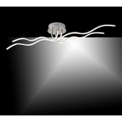 JUST LIGHT. 15126-55 - Светодиодная потолочная люстра WAVE LED/29,4W/230V матовый хром