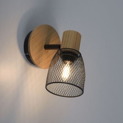 JUST LIGHT. 15191-79 - Настінний точковий світильник TAMIS 1xE14/10W/230V сосна
