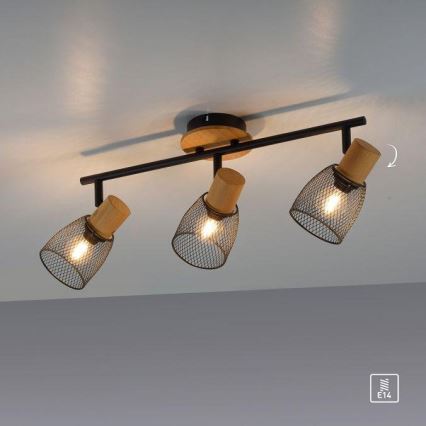 JUST LIGHT. 15193-79 - Точковий світильник TAMIS 3xE14/10W/230V