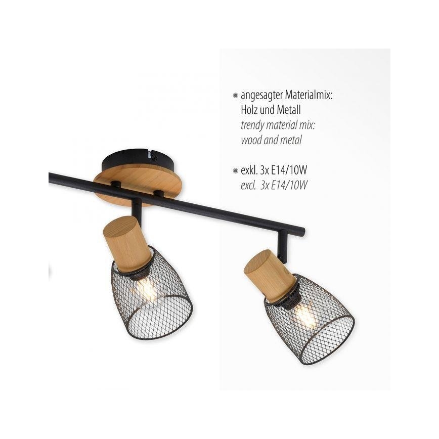 JUST LIGHT. 15193-79 - Точковий світильник TAMIS 3xE14/10W/230V