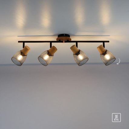 JUST LIGHT. 15194-79 - Точковий світильник TAMIS 4xE14/10W/230V