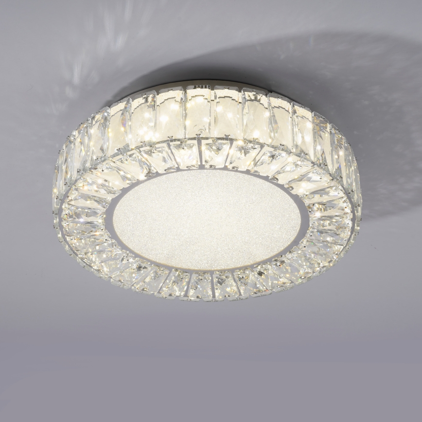 JUST LIGHT. 15221-17 - LED потолочный светильник KULUNKA LED/32W/230V Ø 37 см глянцевый хром