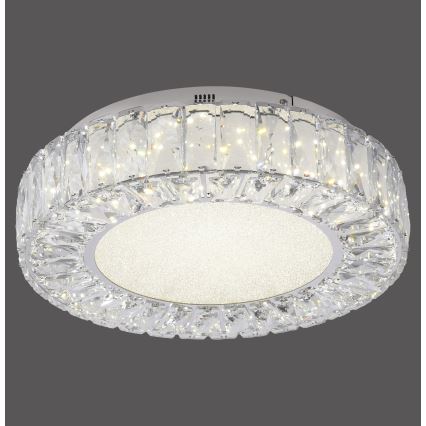 JUST LIGHT. 15221-17 - LED потолочный светильник KULUNKA LED/32W/230V Ø 37 см глянцевый хром